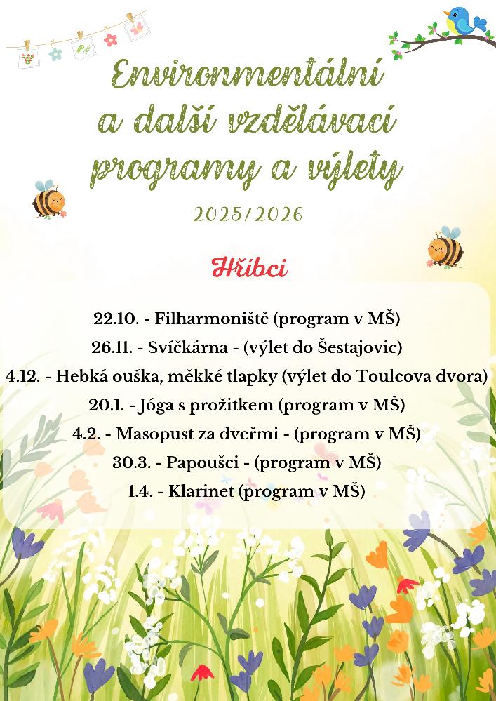 Hříbci Programy