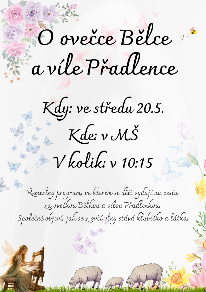 Vlnky O ovečce Bělce a víle Přadlence